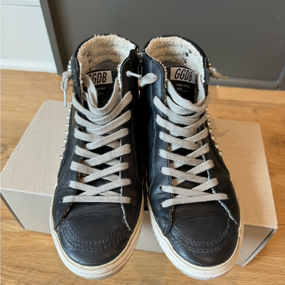 EUC • Golden Goose • Women’s Slide Black Leather With Studs • 8 - Picture 11 of 13